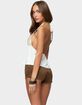 EDIKTED Hallie Sequin Babydoll Halter Top image number 3