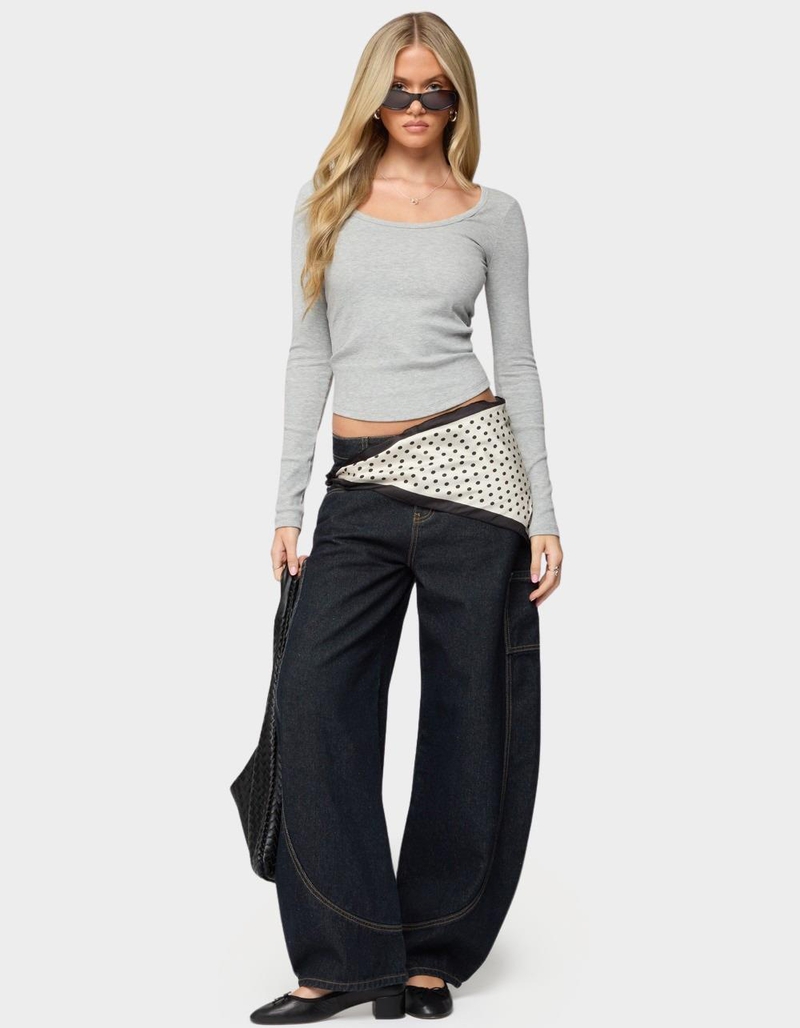 EDIKTED Makenna Scoop Neck Top image number 4