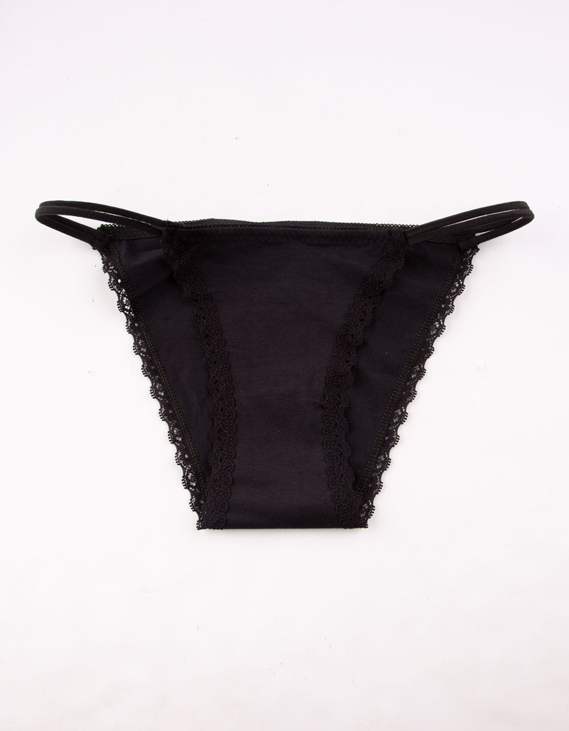 FULL TILT Strappy Black Bikini Panties image number 0