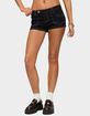EDIKTED Quinne Contrast Stitch Denim Shorts image number 1