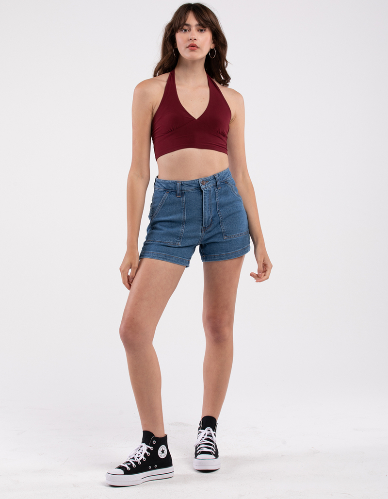 RSQ Womens Solid Halter Top image number 3