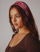 FULL TILT Polka Dot/Paisley Satin Headscarf image number 4