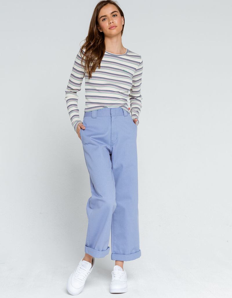 DICKIES Crop Roll Hem Womens Work Pants image number 4