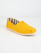 TOMS Gold Fusion Heritage Canvas Womens Classic Slip-Ons image number 2