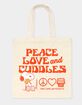 PEANUTS Peace, Love, And Cuddles Tote Bag image number 2