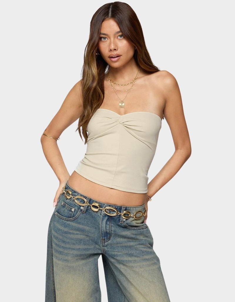 EDIKTED Lian Twist Front Tube Top image number 0