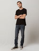 RSQ London Side Taping Mens Skinny Taper Jeans image number 2
