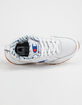 CHAMPION 93Eighteen C Logo White Leather Boys Shoes image number 3