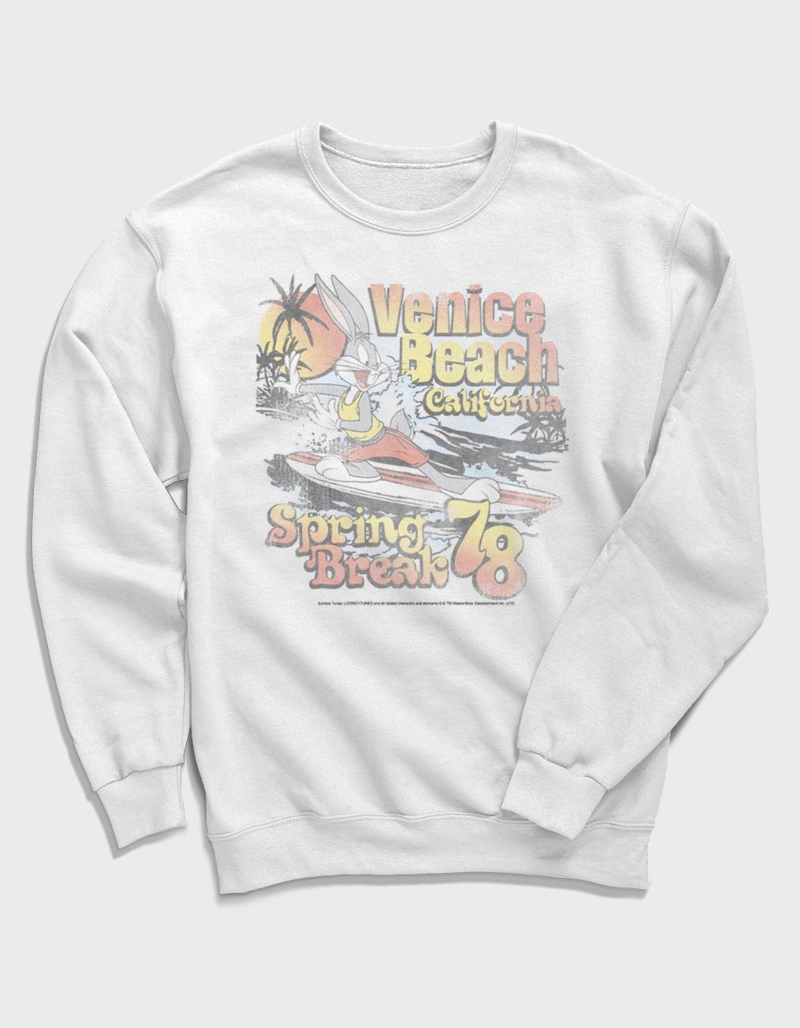 LOONEY TUNES Venice Beach Spring Break Unisex Crewneck Sweatshirt image number 0