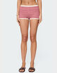 EDIKTED Saylor Striped Knit Shorts image number 1