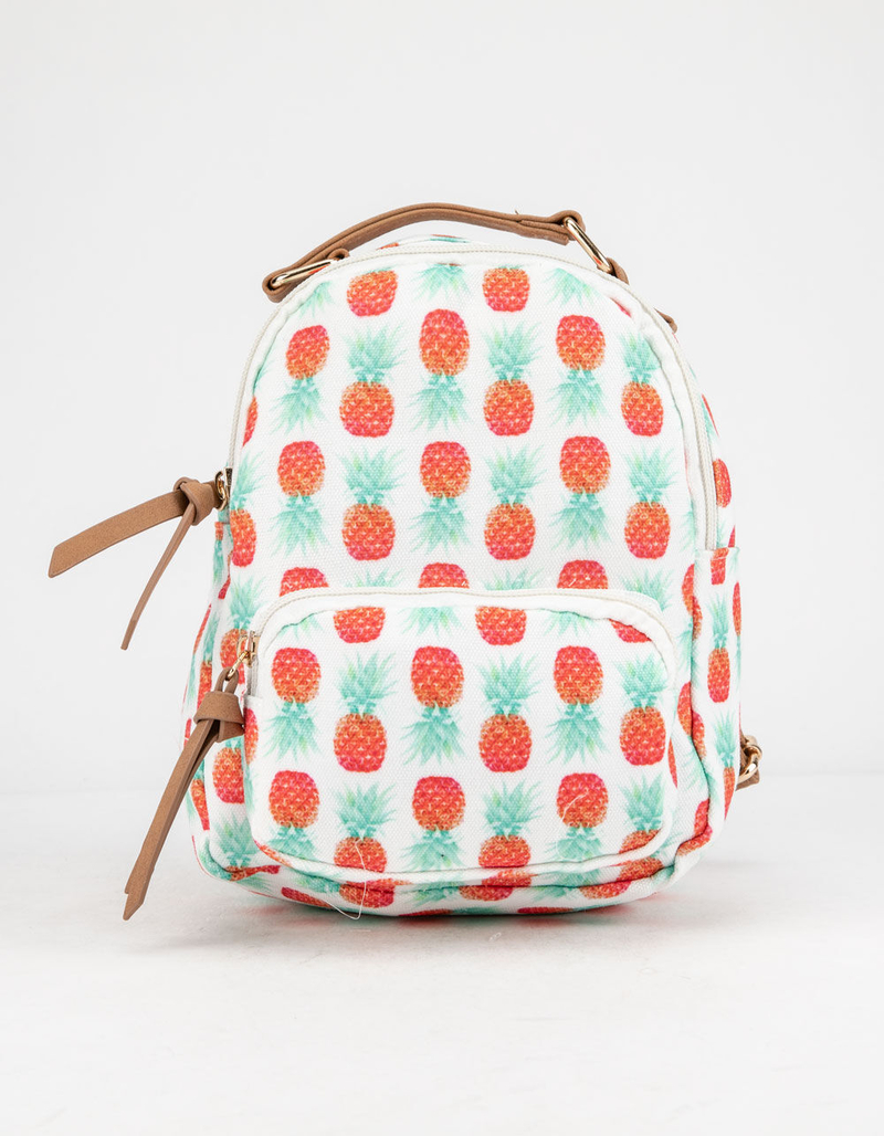 Pineapple Canvas Mini Backpack image number 0