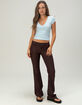 FULL TILT Womens Low Rise Pinstripe Bootcut Pants image number 1