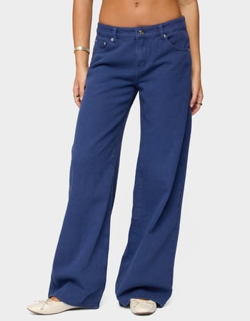 EDIKTED Daytime Low Rise Baggy Jeans Primary Image