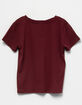 FULL TILT Essentials Girls V Neck Rib Tee image number 6