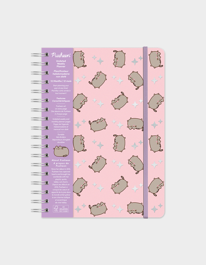 STUDIO OH! x Pusheen Sparkles Undated Tri-Tab Planner image number 0