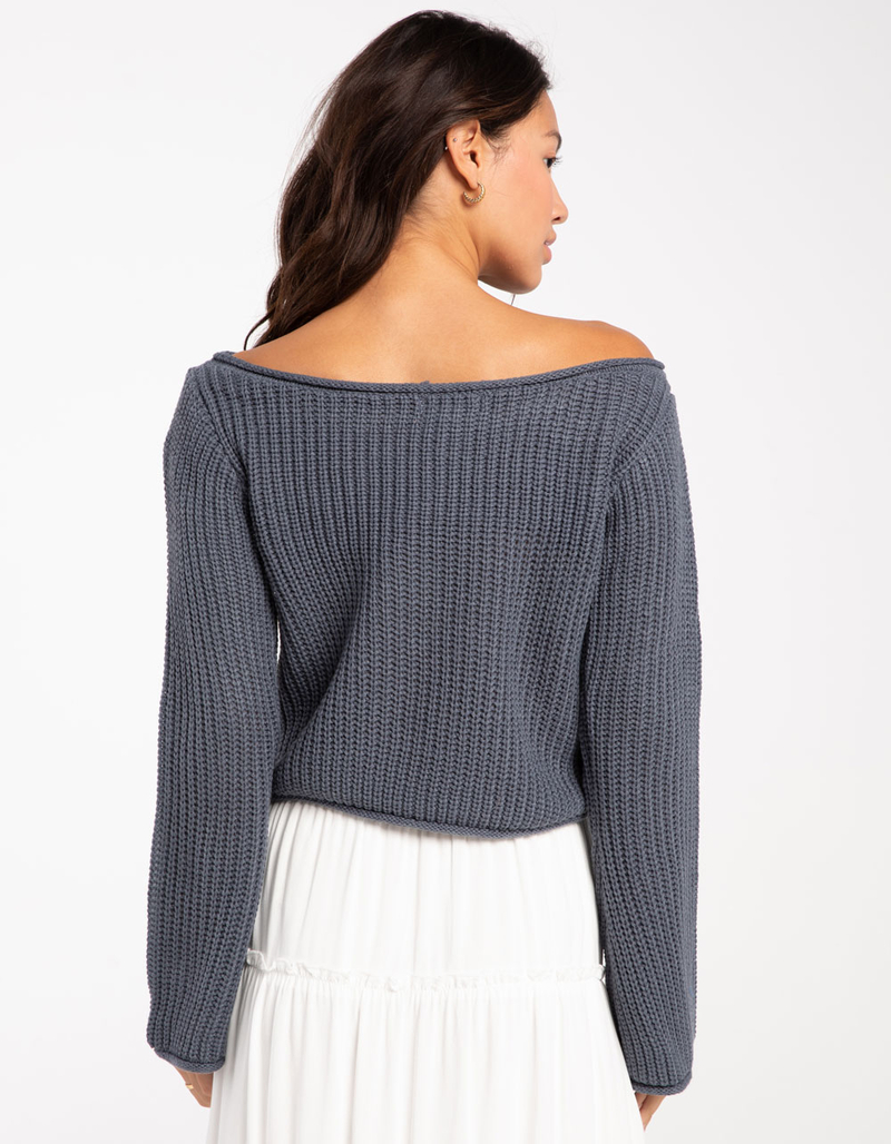 RSQ Womens Off The Shoulder Sweater image number 3