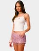 EDIKTED Sparkle Barbie&trade; Sequin Tank Top image number 2