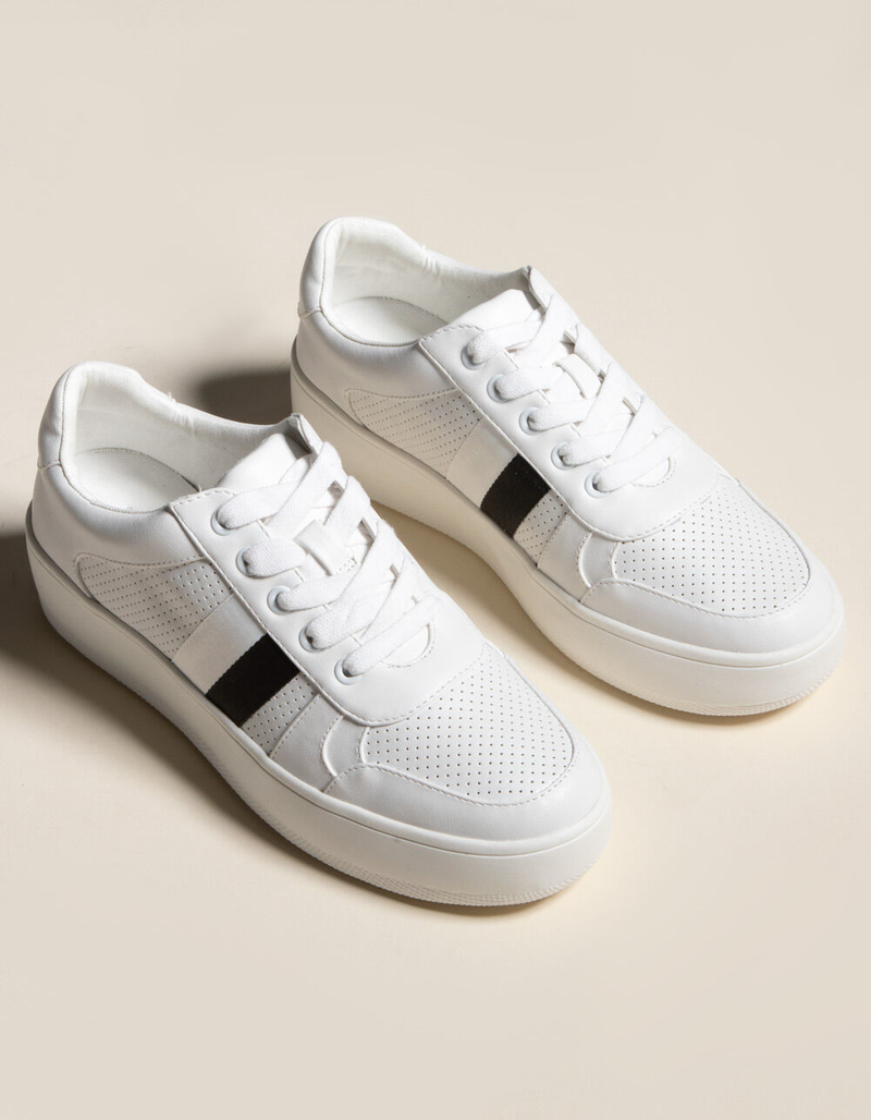 STEVE MADDEN Braden Womens White Platform Sneakers image number 0