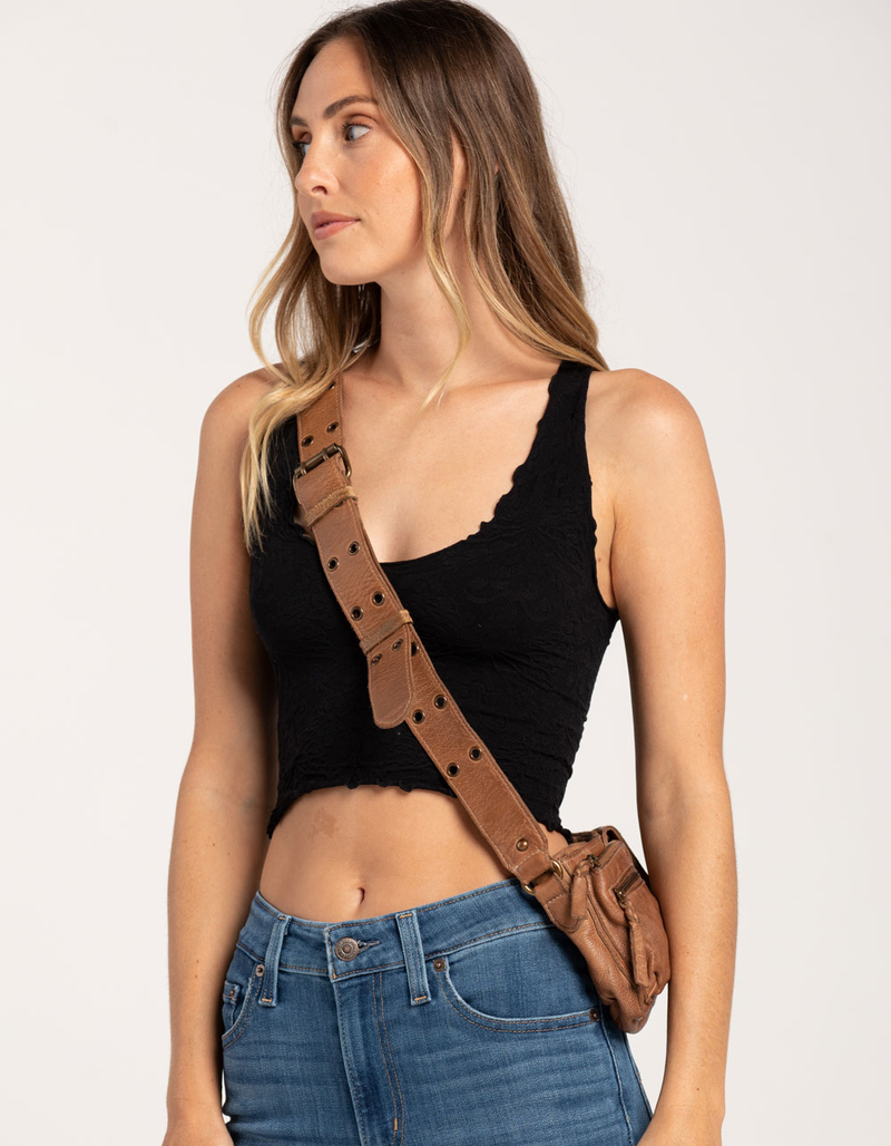 FREE PEOPLE Wade Leather Sling Bag image number 3