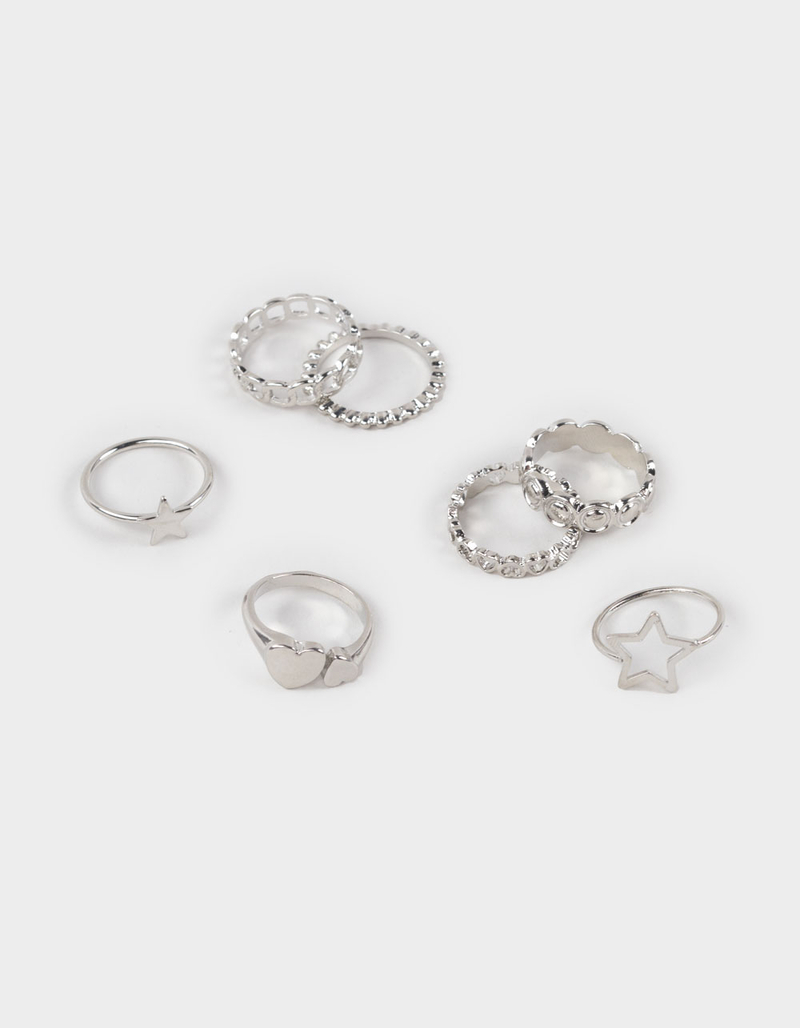 FULL TILT 7 Pack Heart Chain Rings  image number 0