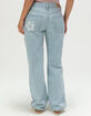 RSQ Womens Low Rise Loose Straight Hibiscus Pocket Jeans image number 5