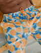 BLUE CROWN Orange Life Mens 7" Swim Shorts image number 8