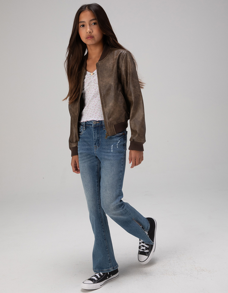 BLANK NYC Secret Code Girls Low Rise Slit Jeans image number 3