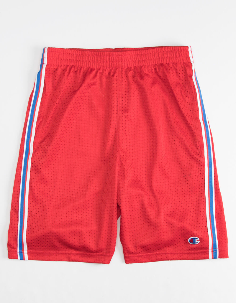 CHAMPION Heritage Taped Scarlet Boys Basketball Shorts image number 0