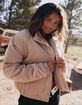 RSQ Womens Corduroy Quilted Puffer Jacket image number 1