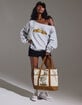 RSQ x Peanuts Fall Leaves Canvas Tote Bag image number 9