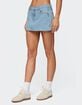 EDIKTED Eyelet Bows Denim Mini Skirt image number 3