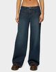 EDIKTED Heart Pockets Low Rise Baggy Jeans image number 1