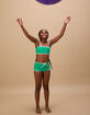 FULL TILT Texture Girls Bandeau Bikini Set image number 5