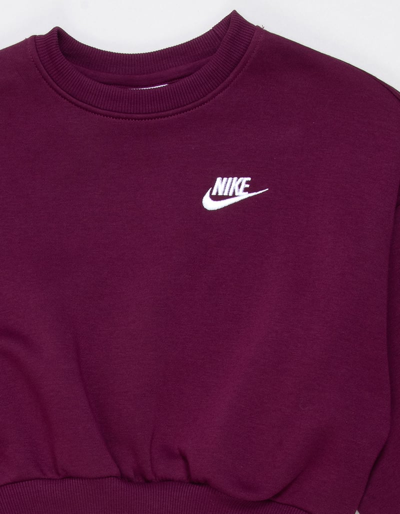 NIKE Sportswear Club Fleece Girls Boxy Crewneck Sweatshirt image number 1