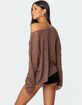 EDIKTED Bri Oversized Boat Neck Sweater image number 5