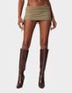 EDIKTED Joy Sheer Mesh Drawstring Mini Skirt image number 1