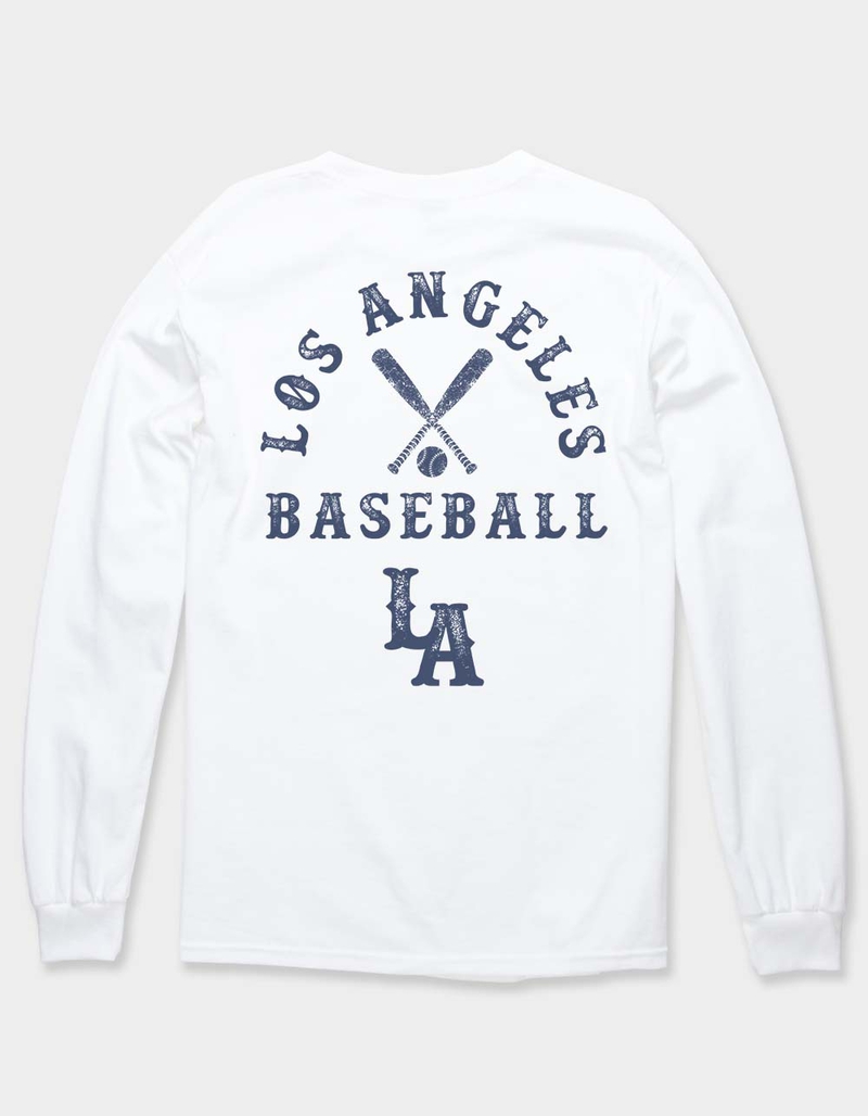 LOS ANGELES Baseball Distressed Unisex Long Sleeve Tee image number 0