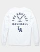 LOS ANGELES Baseball Distressed Unisex Long Sleeve Tee image number 1