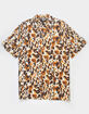 RSQ Mens Cheetah Button Up Shirt image number 5