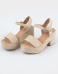 SODA Carnie Jute Womens Platform Shoes image number 2