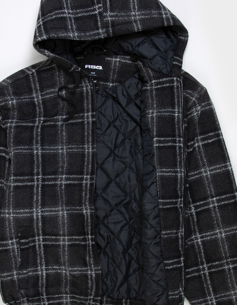 RSQ Mens Hooded Plaid Jacket image number 2