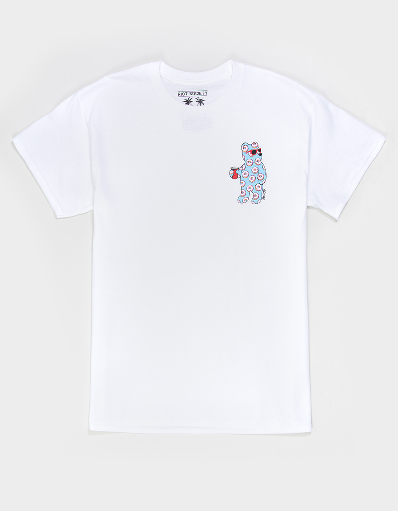 RIOT SOCIETY Riot Bear Donuts Mens Tee image number 0