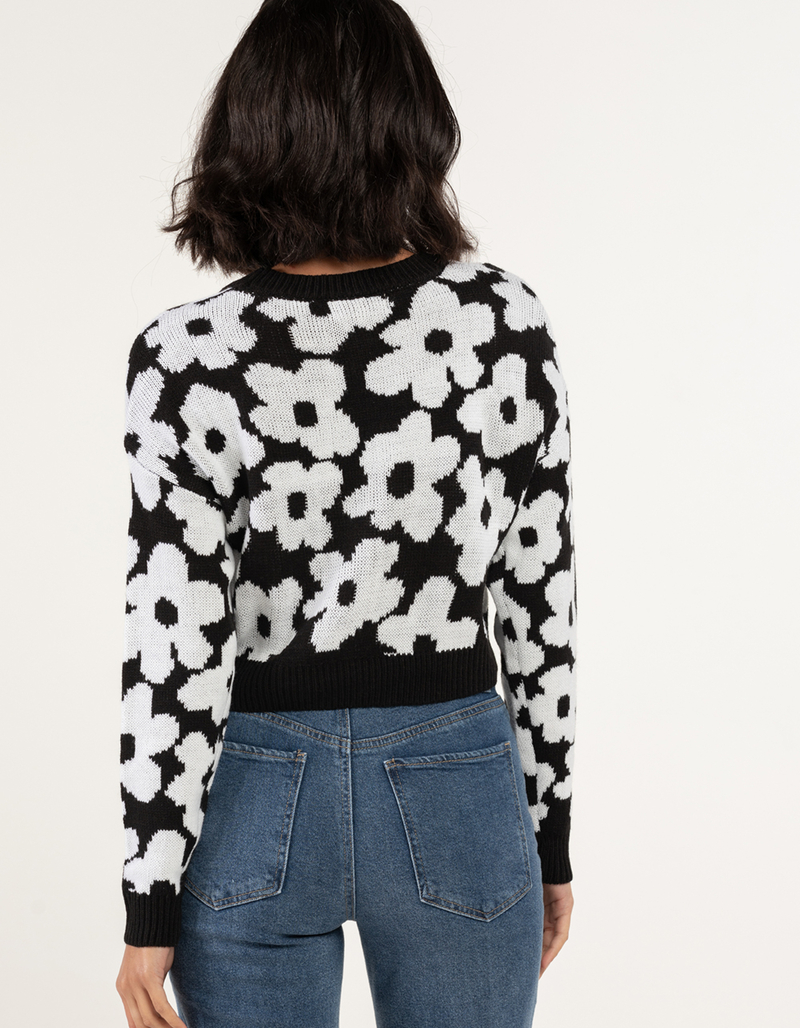 RSQ Punk Floral Womens Drop Shoulder Cardigan image number 3