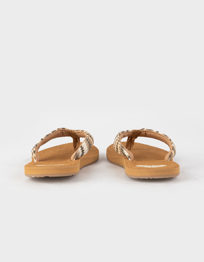 ROXY Porto Raffia Womens Thong Sandals image number 3