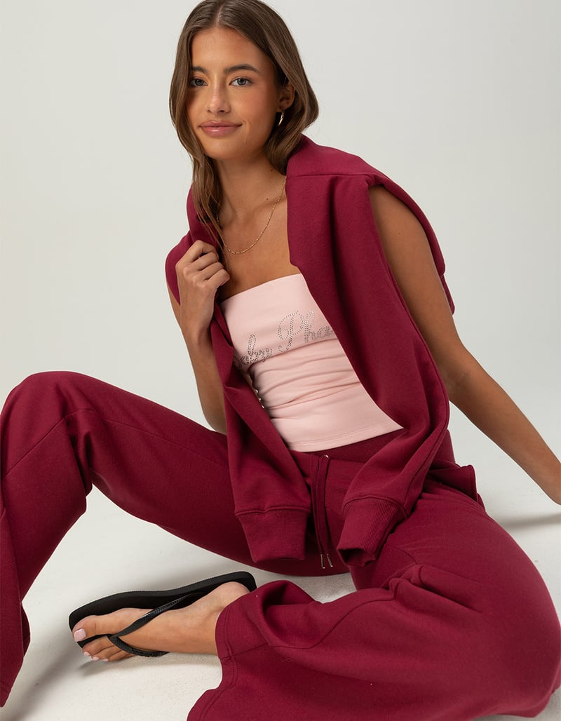 BABY PHAT Womens Flare Sweatpants image number 5