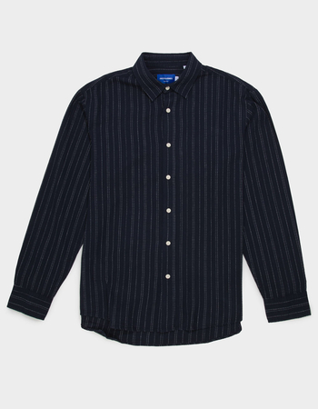 JACK & JONES James Split Stripe Mens Button Up Long Sleeve Shirt Primary Image