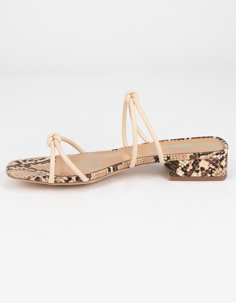 CIRCUS BY SAM EDELMAN Jay Womens Tan & Snake Print Sandals image number 2