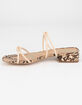 CIRCUS BY SAM EDELMAN Jay Womens Tan & Snake Print Sandals image number 3