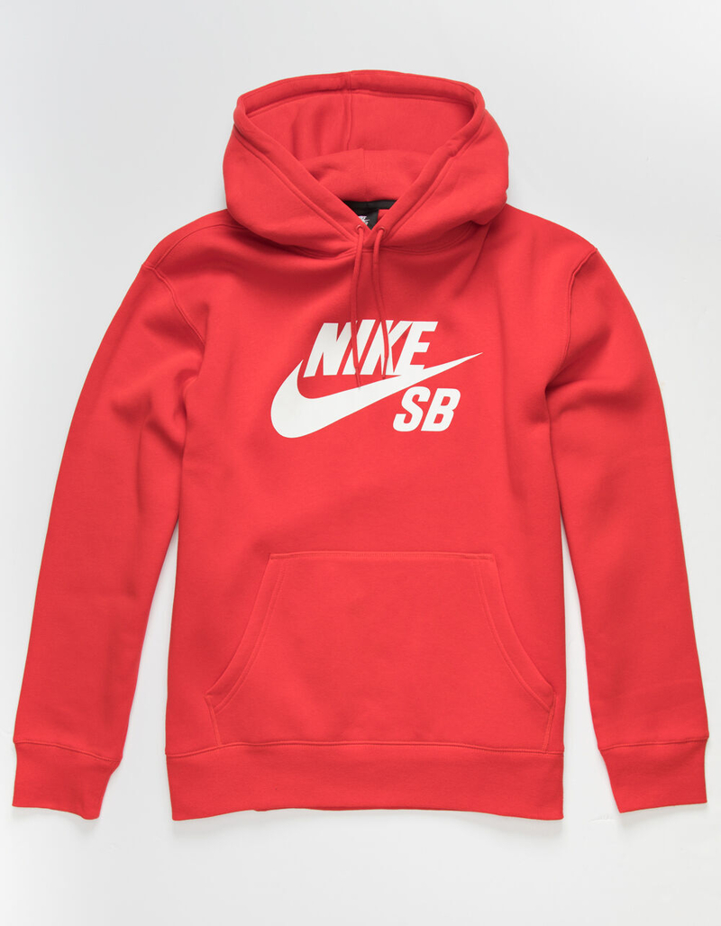 NIKE SB Icon Mens Red Hoodie image number 1