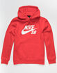 NIKE SB Icon Mens Red Hoodie image number 2